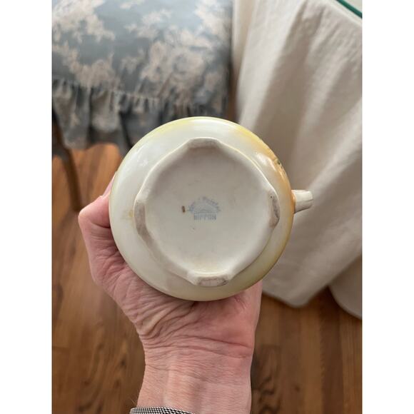 Antique Nippon Sugar & Creamer Set Hand Painted‎ Floral Gold Grandmillennial - Picture 6 of 7